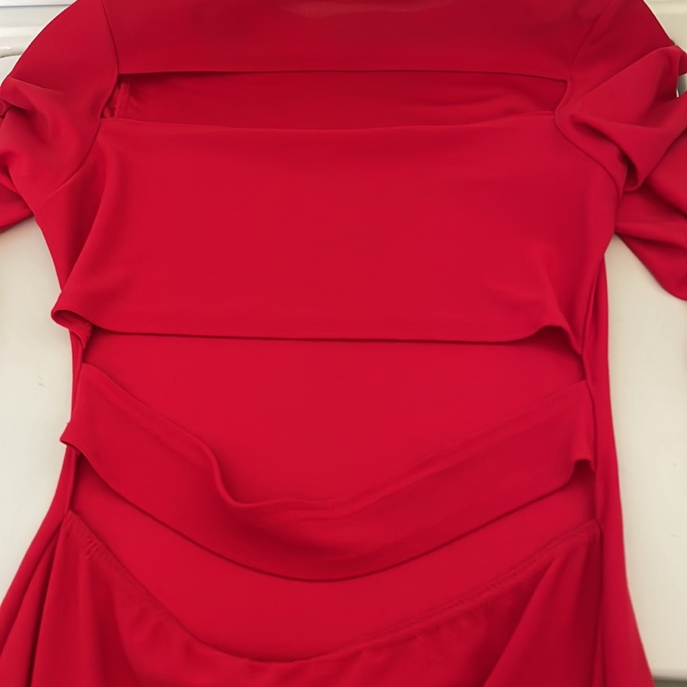 PrettyLittleThing USA Sz 6 Little Red Dress Oo..La La… - Picture 4 of 5